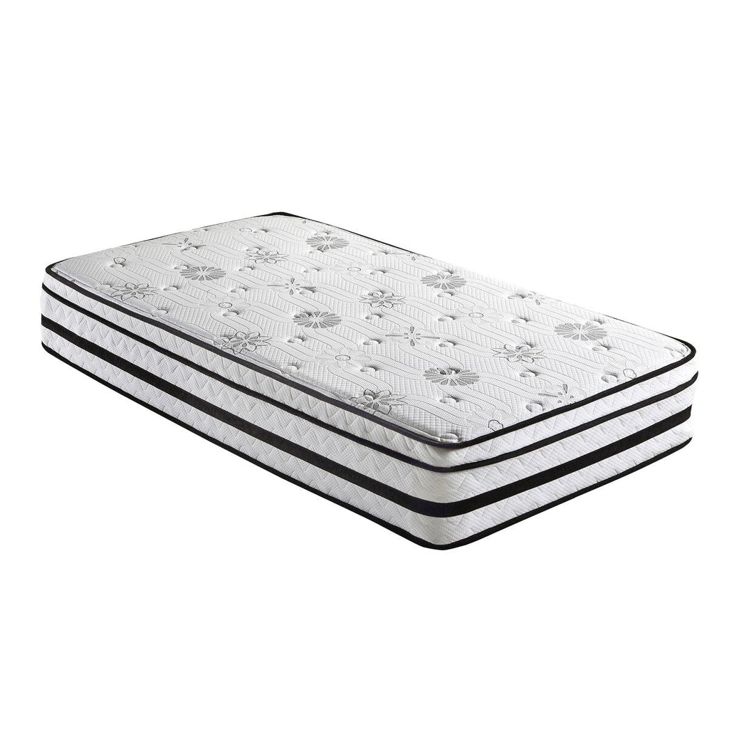 Matelas hybride 12Twin, matelassé, respirant et matelassé, blanc, en mousse moelleuse, livré dans une boîte, confort de luxe