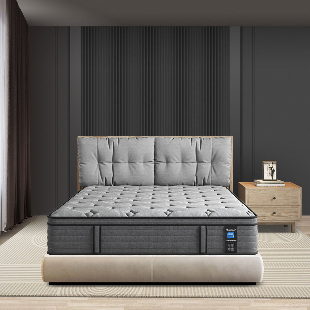 Matelas hybride en mousse à mémoire de forme moyenne de 12 pouces dans une boîte, pour un soutien des bords et une isolation des mouvements