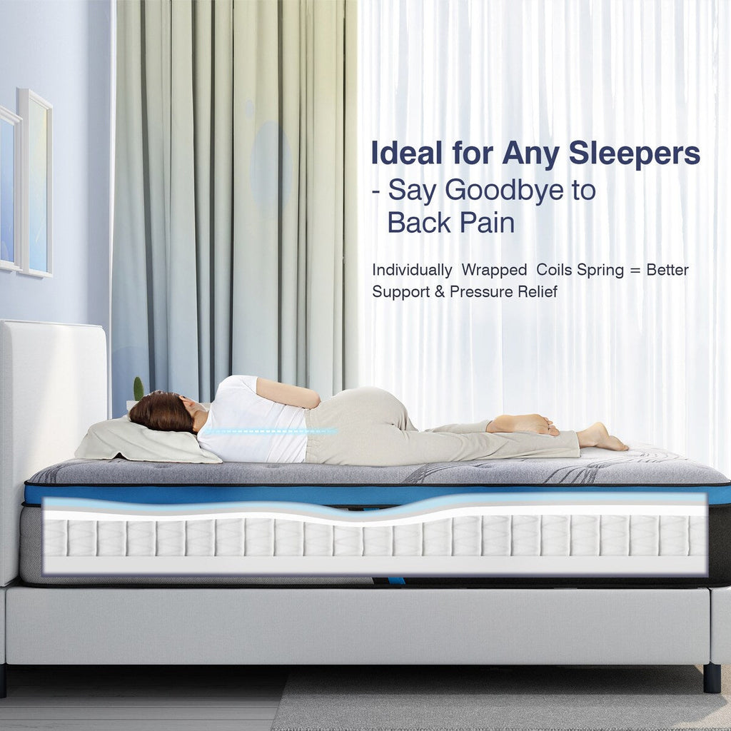 Matelas hybride à plateau-coussin moyen de 12 po