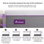 Matelas en mousse à mémoire de forme en gel moelleux de 12 pouces, lit dans une boîte