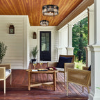 Lustre encastré moderne en cristal noir à 3 lumières pour couloir 13.3