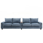 Canapé 4 places en velours côtelé de 133 pouces