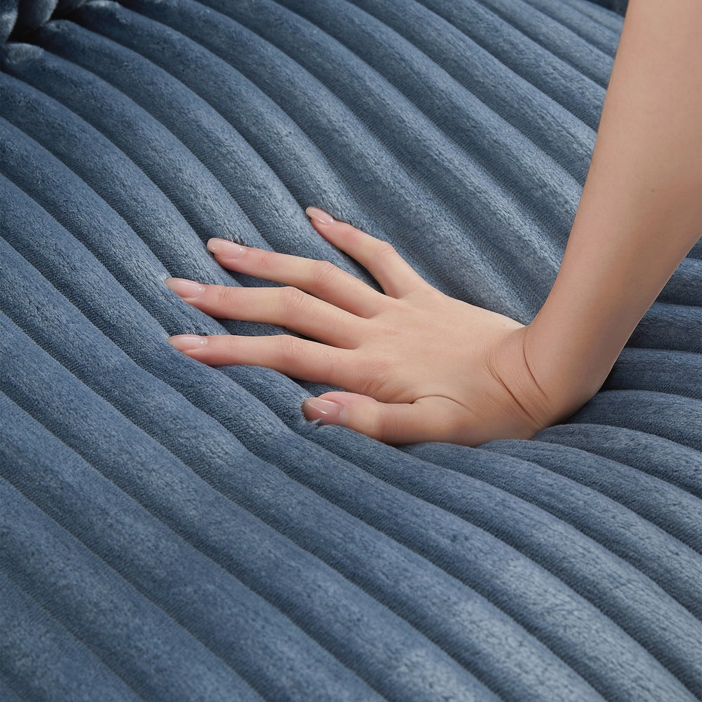 Canapé 4 places en velours côtelé de 133 pouces