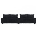 Canapé 4 places en velours côtelé de 133 pouces