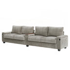 Canapé 4 places en velours côtelé de 133 pouces