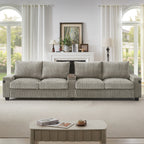 Canapé 4 places en velours côtelé de 133 pouces