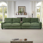 Canapé 4 places en velours côtelé de 133 pouces