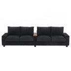 Canapé 4 places en velours côtelé de 133 pouces