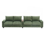 Canapé 4 places en velours côtelé de 133 pouces