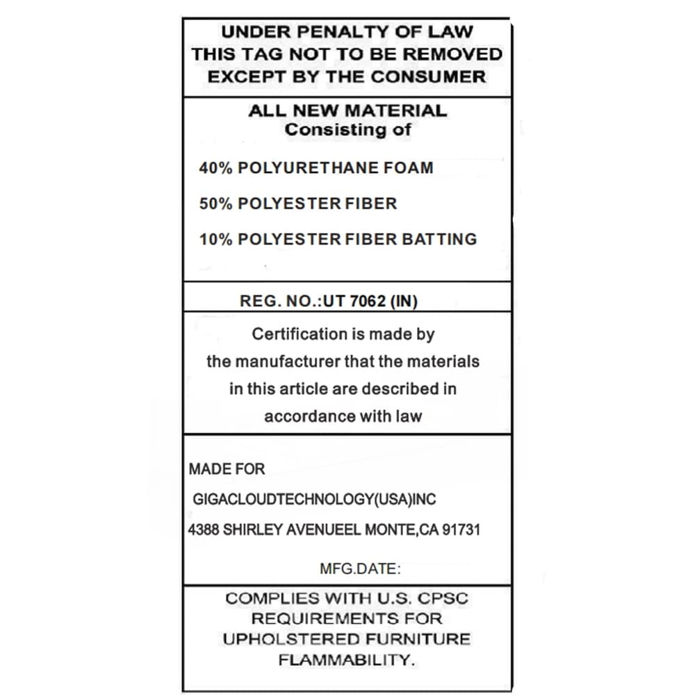 Canapé 4 places en velours côtelé de 133 pouces