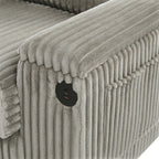 Canapé 4 places en velours côtelé de 133 pouces