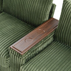 Canapé 4 places en velours côtelé de 133 pouces