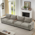 Canapé 4 places en velours côtelé de 133 pouces