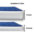 Matelas pneumatique durable de 14 pouces avec technologie Comfort Coil et pompe haute capacité, idéal pour le camping, la maison et les voyages portables.