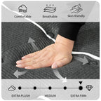 Matelas hybride extra ferme de 14 pouces avec refroidissement et isolation des mouvements