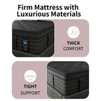 Matelas hybride extra ferme de 14 pouces avec refroidissement et isolation des mouvements