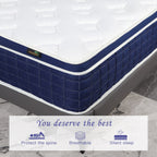 Matelas hybride en mousse à mémoire de forme de 14 pouces dans une boîte pour soulager la pression