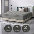 Matelas hybride de 14 pouces dans une boîte avec mousse à mémoire de forme en gel