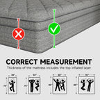 Matelas hybride de 14 pouces dans une boîte avec mousse à mémoire de forme en gel