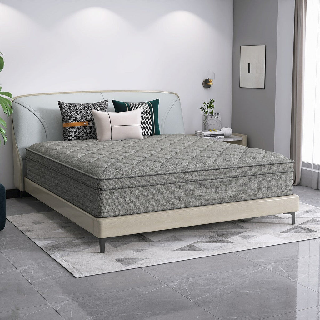 Matelas hybride de 14 pouces dans une boîte avec mousse à mémoire de forme en gel