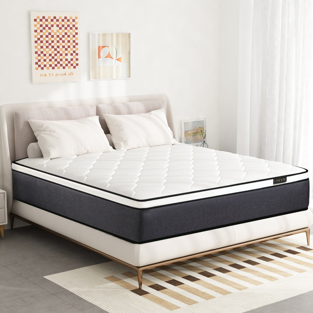 Matelas hybride en mousse à mémoire de forme de 14 pouces