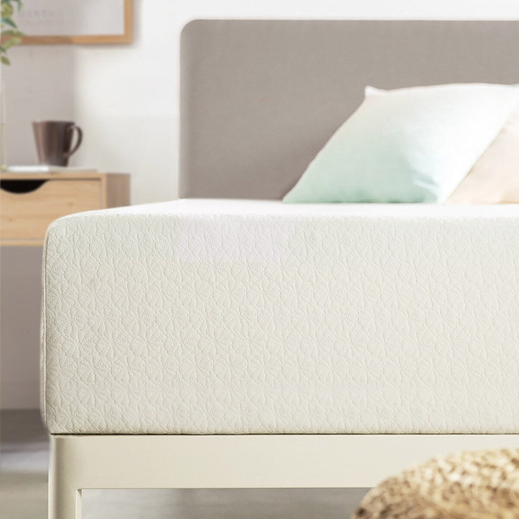 Matelas en mousse à mémoire de forme au thé vert de 14 pouces