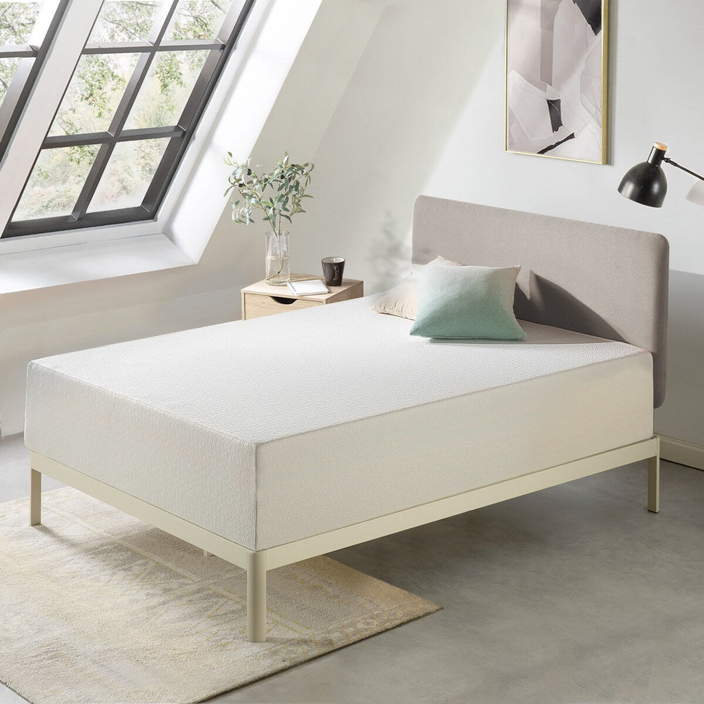 Matelas en mousse à mémoire de forme au thé vert de 14 pouces