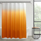 Ensemble de bain/douche 14 pièces : rideau de douche ombré, crochets et doublure PEVA