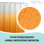 Ensemble de bain/douche 14 pièces : rideau de douche ombré, crochets et doublure PEVA