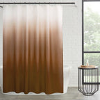 Ensemble de bain/douche 14 pièces : rideau de douche ombré, crochets et doublure PEVA