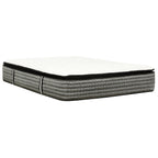 Matelas hybride à ressorts ensachés de 14 po, matelas à plateau-coussin Euro en mousse à mémoire de forme et gel