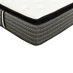 Matelas hybride à ressorts ensachés de 14 po, matelas à plateau-coussin Euro en mousse à mémoire de forme et gel