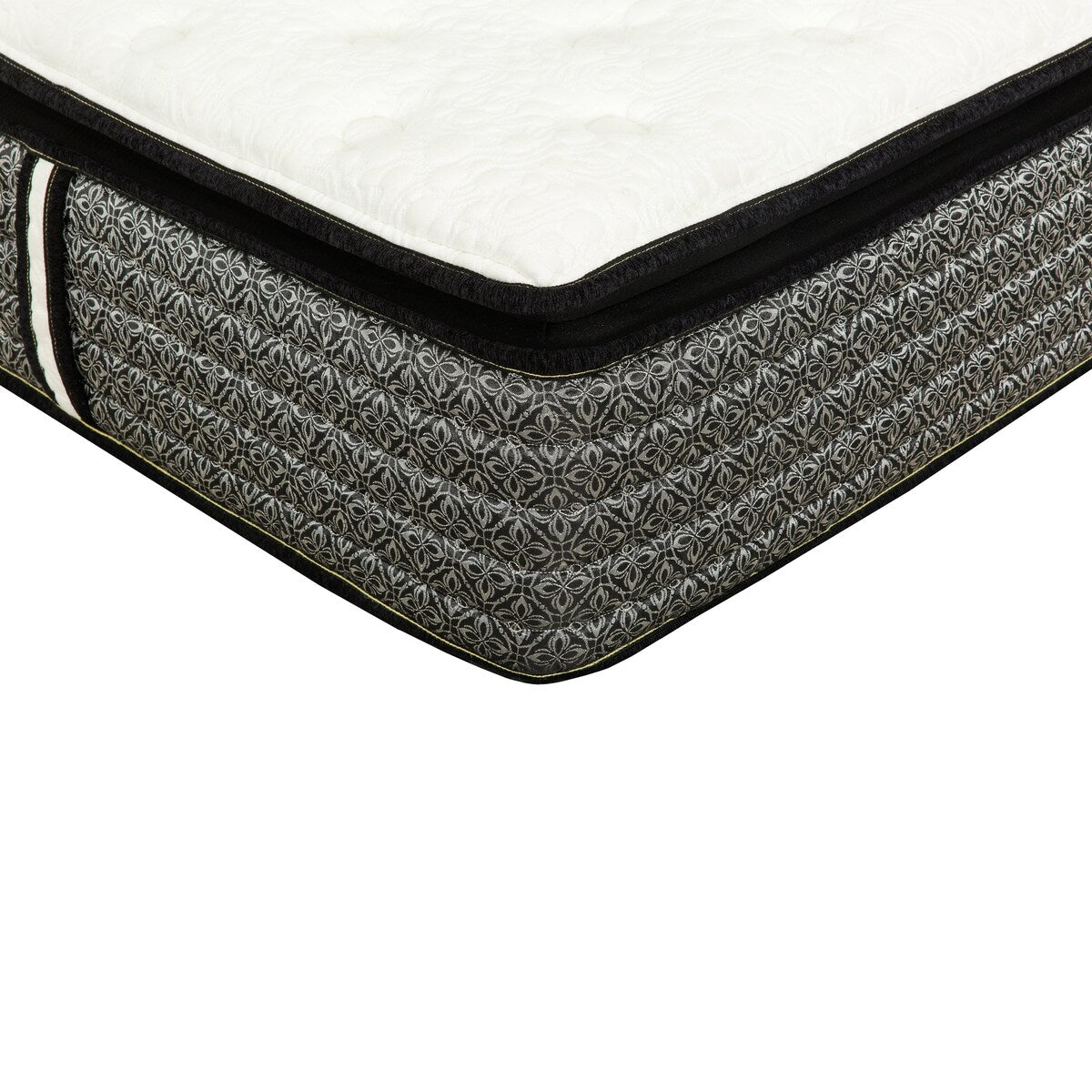 Matelas hybride à ressorts ensachés de 14 po, matelas à plateau-coussin Euro en mousse à mémoire de forme et gel