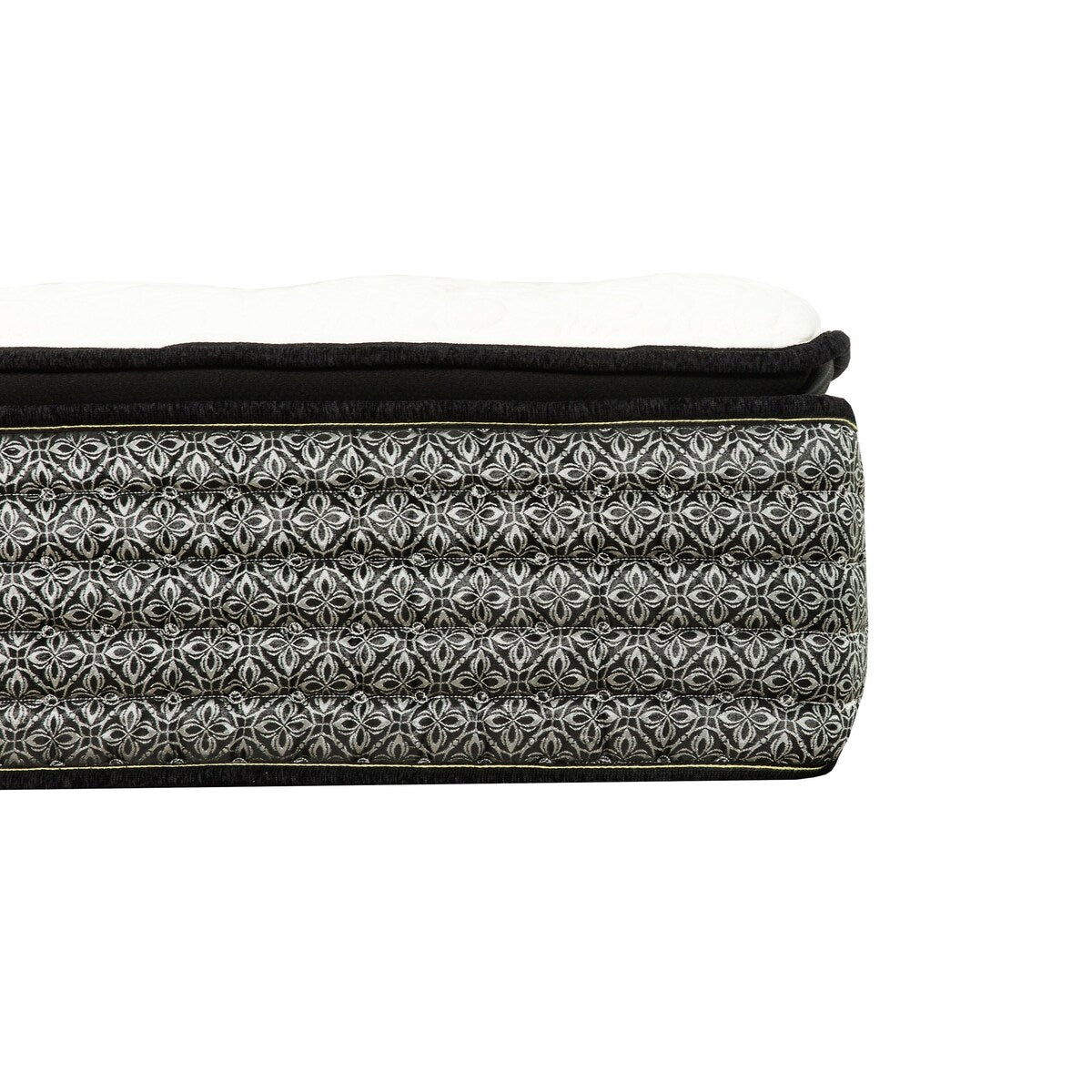 Matelas hybride à ressorts ensachés de 14 po, matelas à plateau-coussin Euro en mousse à mémoire de forme et gel