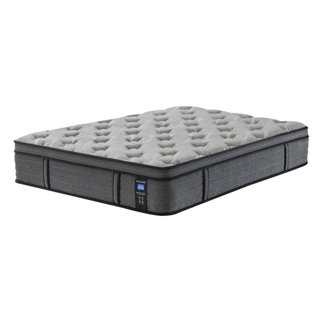 Matelas hybride moyen Euro Top de 14 pouces, matelas en mousse à mémoire de forme dans une boîte