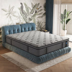 Matelas hybride en mousse à mémoire de forme ferme Euro Top de 14 pouces, livré dans une boîte