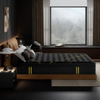 Matelas hybride en mousse à mémoire de forme avec gel moelleux de 14 pouces et ressorts ensachés