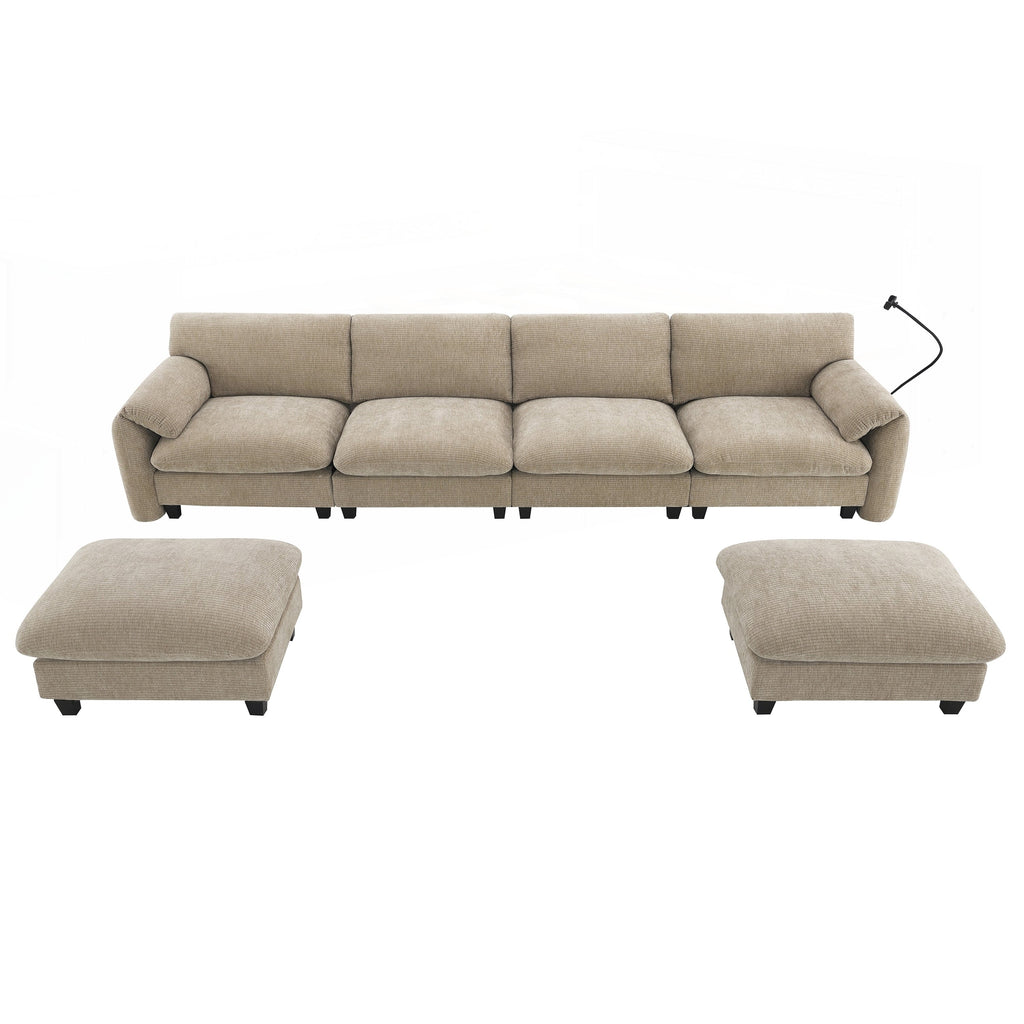 Canapé sectionnel modulaire de 140 pouces