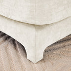 Canapé 6 places en chenille 141,7 avec base ergonomique en bois et éponge haute résilience pour le salon