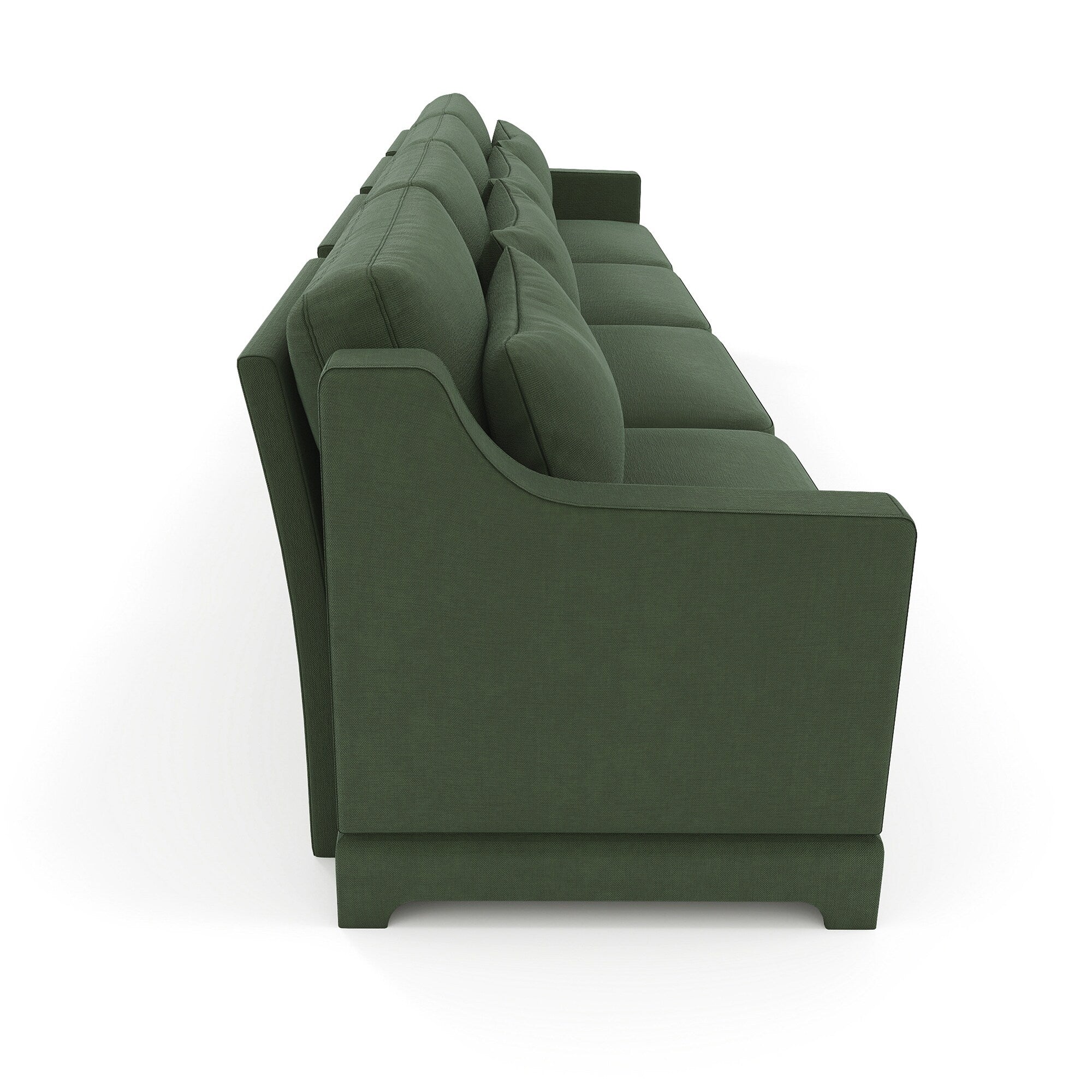 Canapé 6 places en chenille 141,7 avec base ergonomique en bois et éponge haute résilience pour le salon