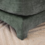 Canapé 6 places en chenille 141,7 avec base ergonomique en bois et éponge haute résilience pour le salon