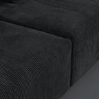 Canapé sectionnel contemporain en velours côtelé 142 Canapé profond classique