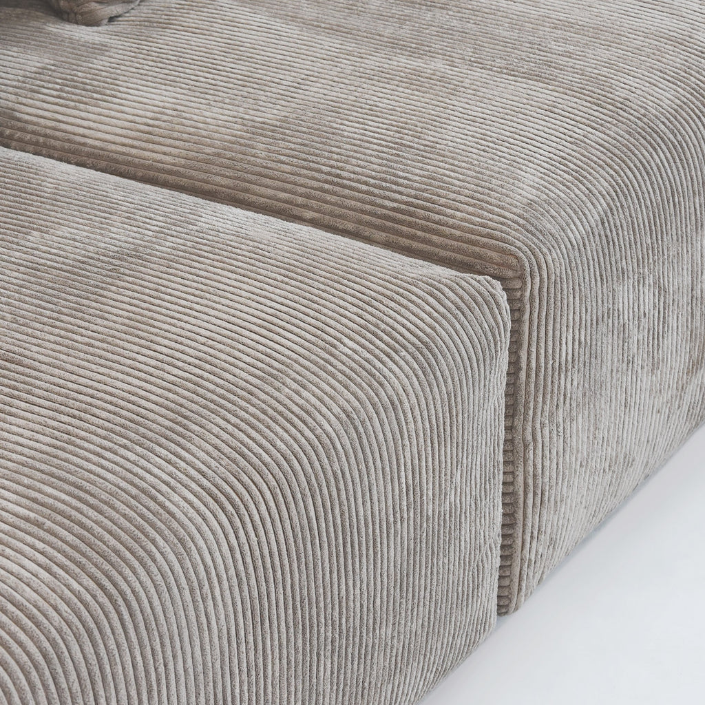 Canapé sectionnel contemporain en velours côtelé 142 Canapé profond classique