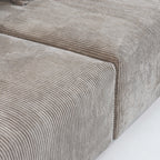 Canapé sectionnel contemporain en velours côtelé 142 Canapé profond classique