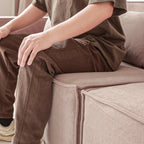 Canapé sectionnel Cloud 149, grand canapé modulaire 4 places, canapés modernes et confortables en velours côtelé, meubles de salon