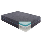 Matelas hybride en mousse à mémoire de forme infusée de gel, 14 lits, dans une boîte