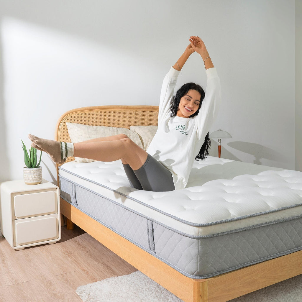 Matelas respirant en mousse à mémoire de forme avec ressorts ensachés