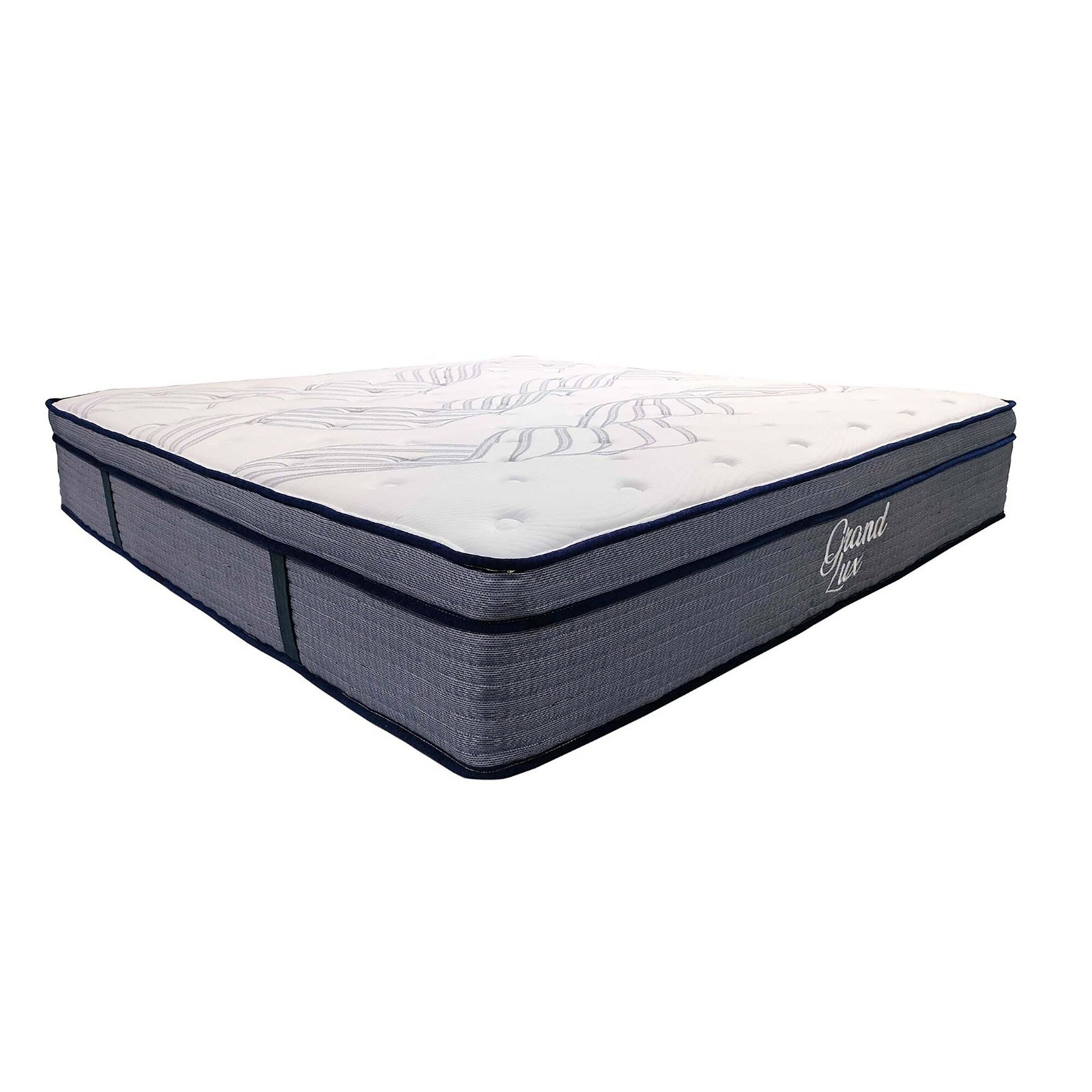 Matelas hybride en mousse moelleuse et polyester doux avec housse en tricot