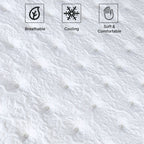 Matelas hybride de luxe 14 pouces avec revêtement en mousse, support de bord robuste, mousse haute densité, dessus matelassé moelleux, noir