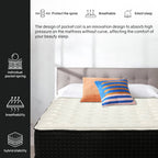 Matelas hybride de luxe 14 pouces avec revêtement en mousse, support de bord robuste, mousse haute densité, dessus matelassé moelleux, noir